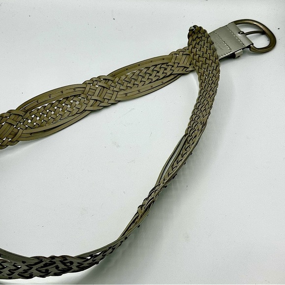 Like New Braided Leather Belt, Champagne Gold, size‎ M/L - Picture 9 of 13